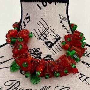 Unique Glass Handcrafted Necklace made in Tanzania